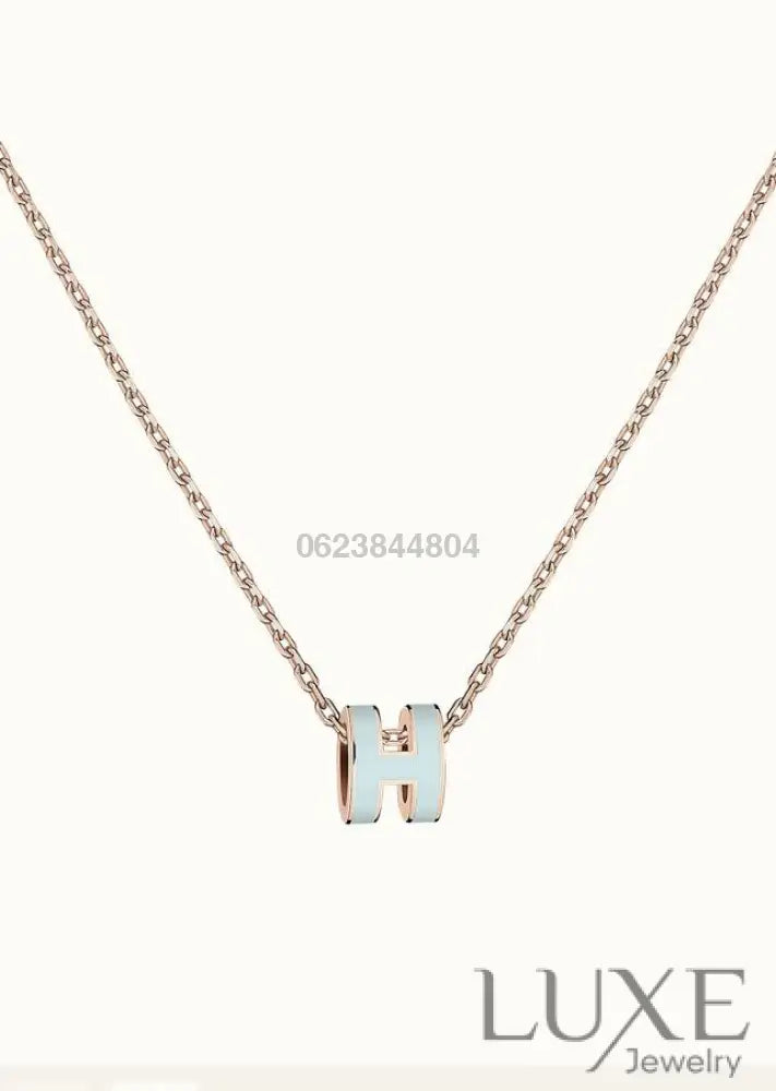 Owatch™️POP H LIGHT BLUE NECKLACE Necklaces