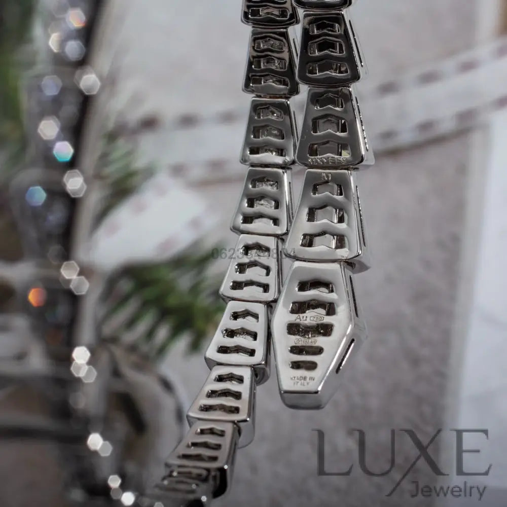OWATCH™️SERPENTI BRACELET 6MM SILVER DIAMOND Silver Bracelets