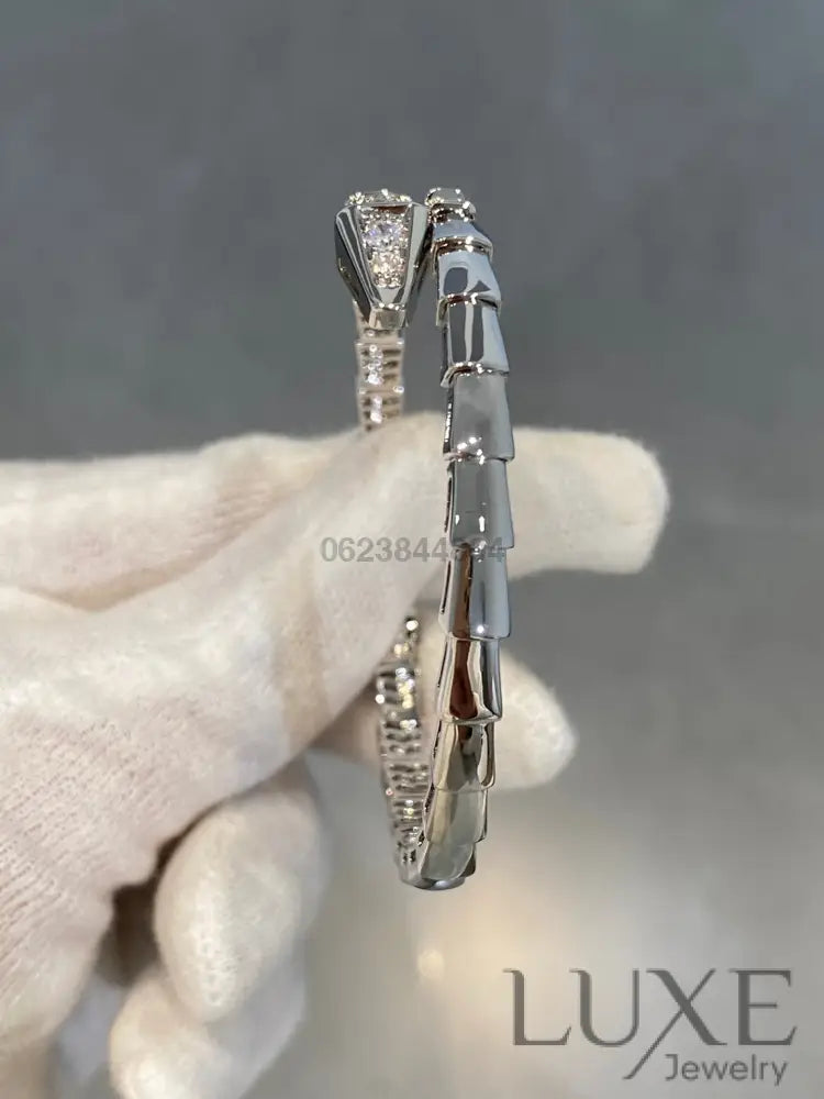 OWATCH™️SERPENTI BRACELET DIAMONDS SILVER Silver Bracelets