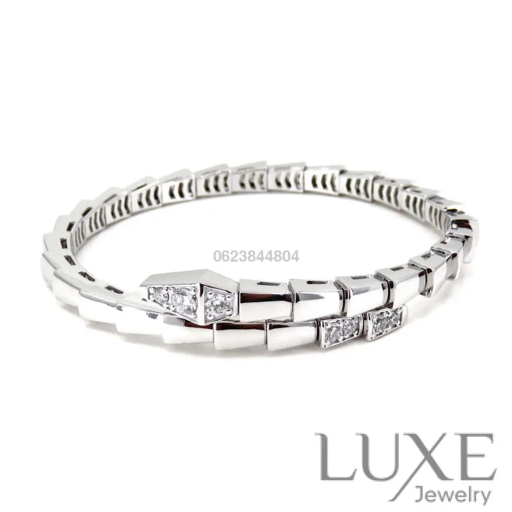 OWATCH™️SERPENTI BRACELET DIAMONDS SILVER Silver Bracelets