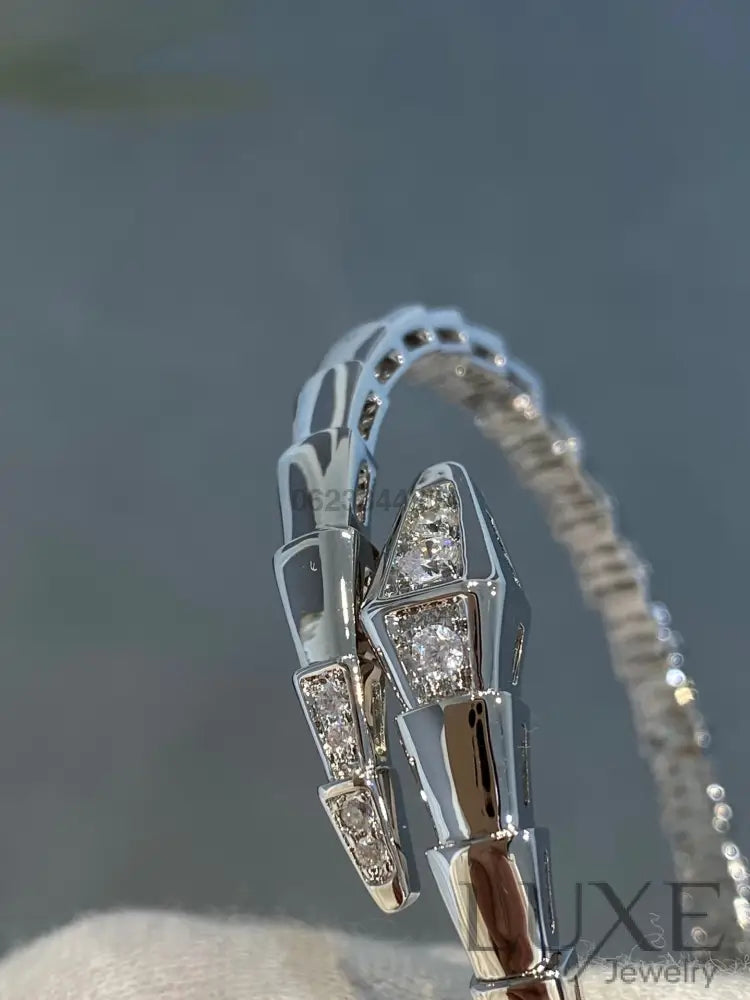 OWATCH™️SERPENTI BRACELET DIAMONDS SILVER Silver Bracelets