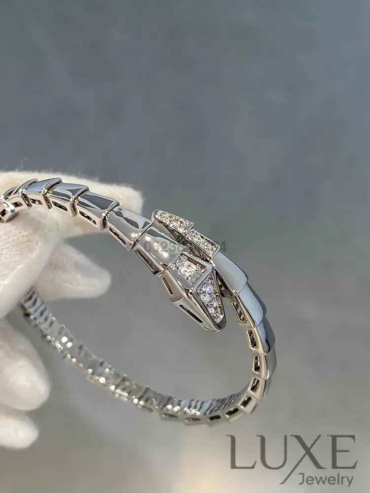 OWATCH™️SERPENTI BRACELET DIAMONDS SILVER Silver Bracelets