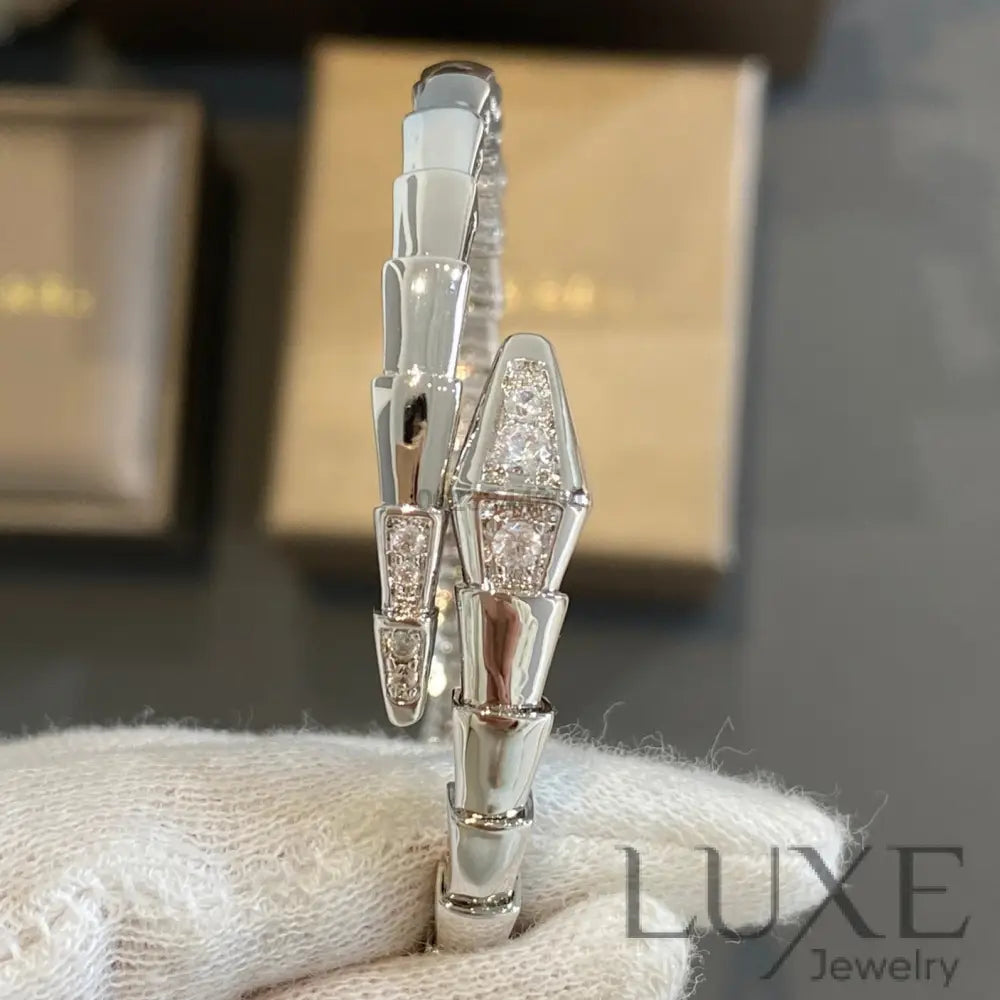 OWATCH™️SERPENTI BRACELET DIAMONDS SILVER Silver Bracelets