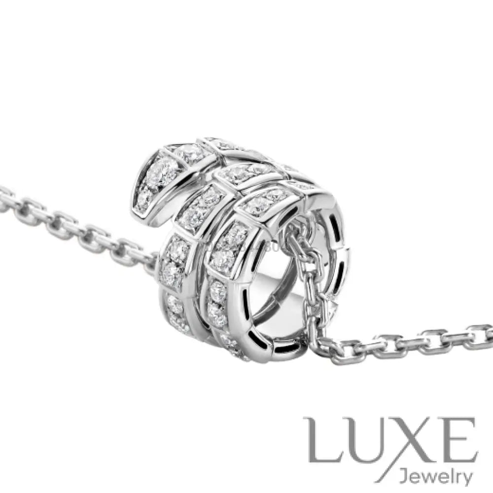 [Owatch™️]SERPENTI NECKLACE DOUBLE RING DIAMOND Necklaces