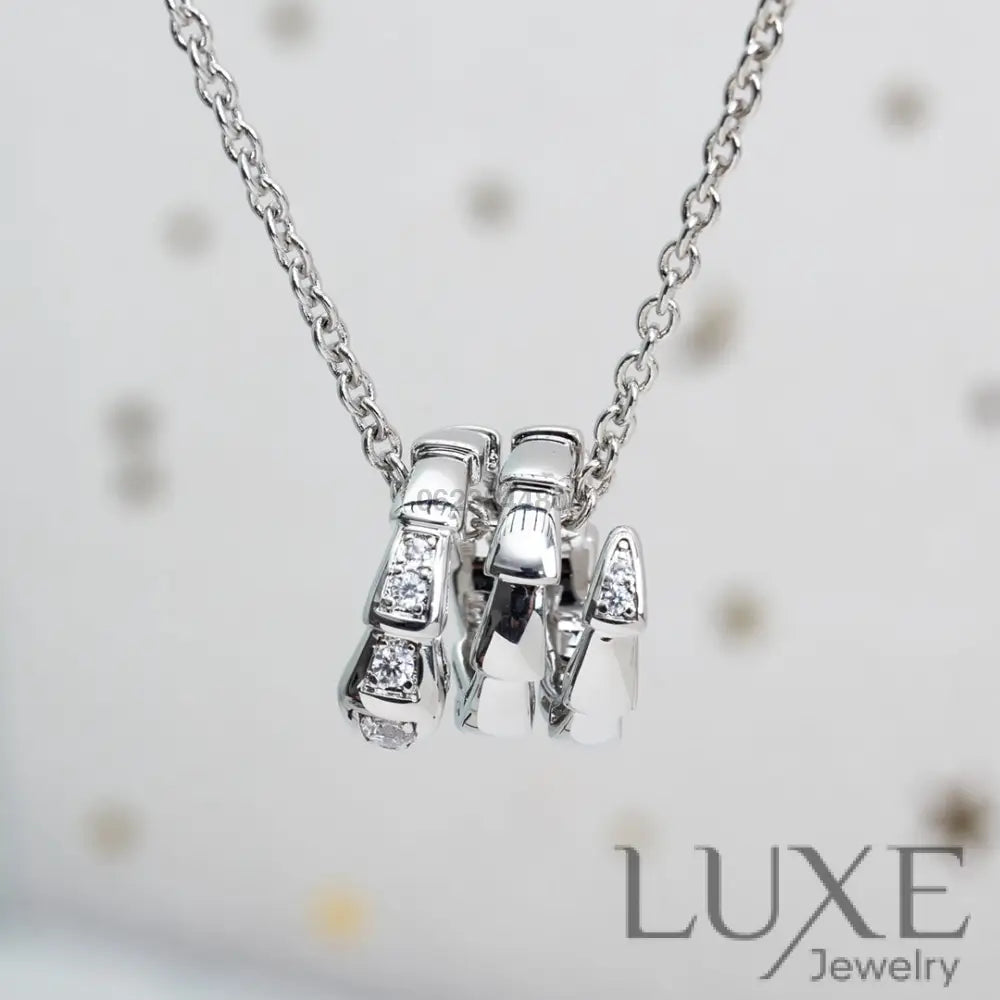 Owatch™️SERPENTI SILVER NECKLACE DIAMOND Silver Necklaces