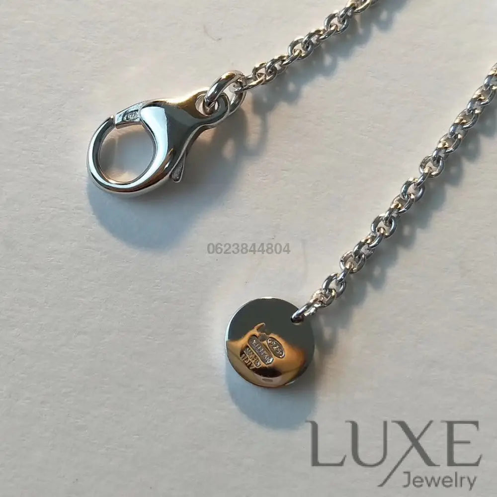 [Owatch ™️]ZERO 1 BLACK CERAMIC SILVER NECKLACE Silver Necklaces