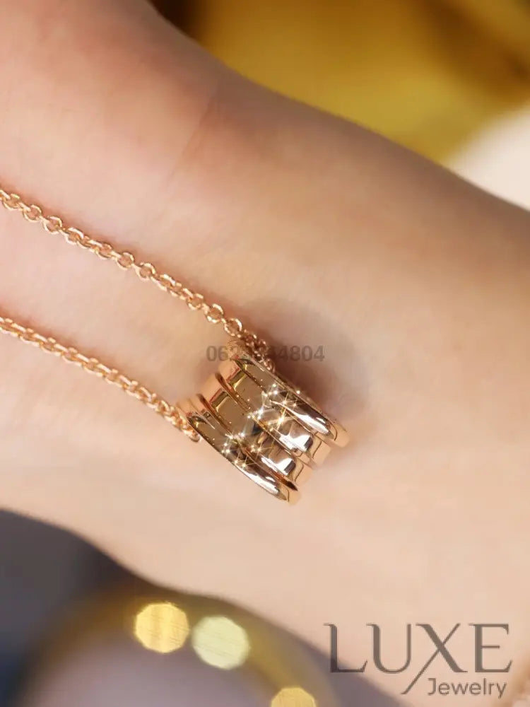 [Owatch ™️]ZERO 1 PINK GOLD NECKLACE Pink Gold Necklaces