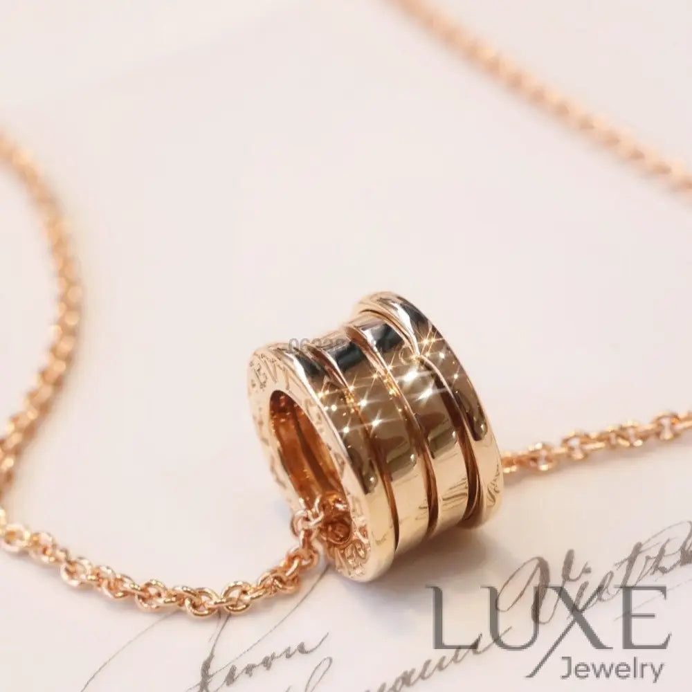 [Owatch ™️]ZERO 1 PINK GOLD NECKLACE Pink Gold Necklaces
