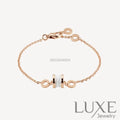 OWATCH™️ZERO 1 SOFT PINK GOLD AND WHITE CERAMIC BRACELET Pink Gold Bracelets