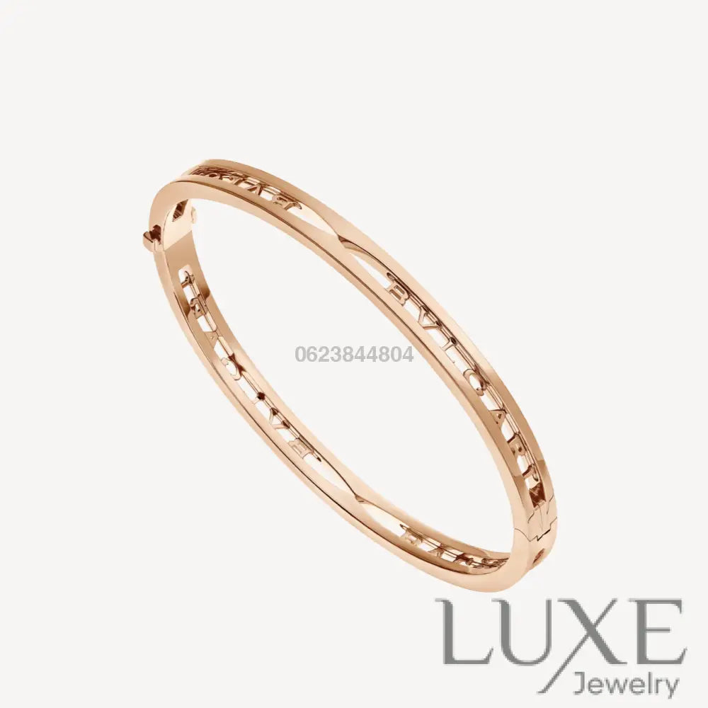 OWATCH™️ZERO 1 SPIRAL LOGO PINK GOLD BRACELET Pink Gold Bracelets