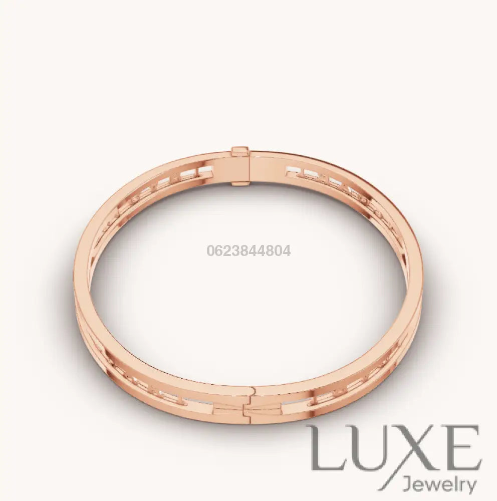 OWATCH™️ZERO 1 SPIRAL LOGO PINK GOLD BRACELET Pink Gold Bracelets