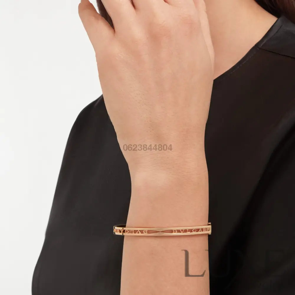 OWATCH™️ZERO 1 SPIRAL LOGO PINK GOLD BRACELET Pink Gold Bracelets