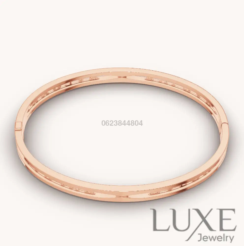 OWATCH™️ZERO 1 SPIRAL LOGO PINK GOLD BRACELET Pink Gold Bracelets
