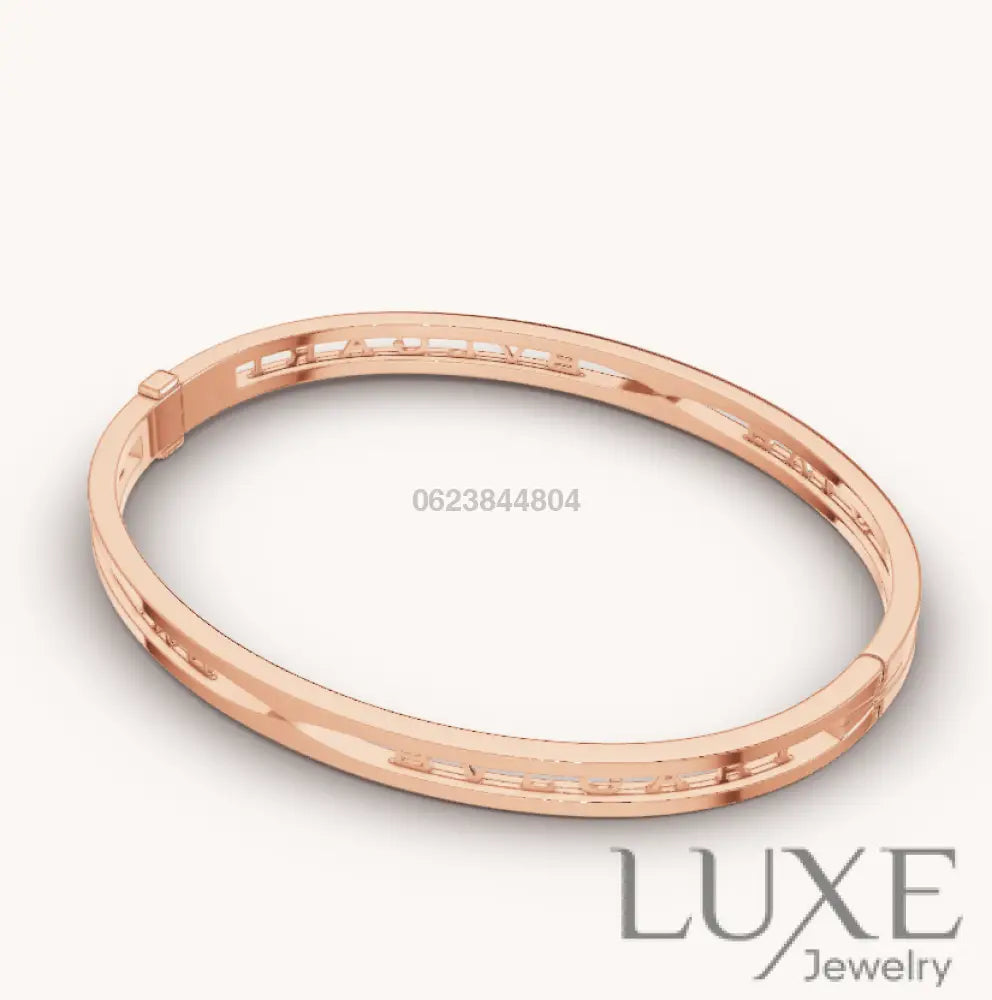 OWATCH™️ZERO 1 SPIRAL LOGO PINK GOLD BRACELET Pink Gold Bracelets