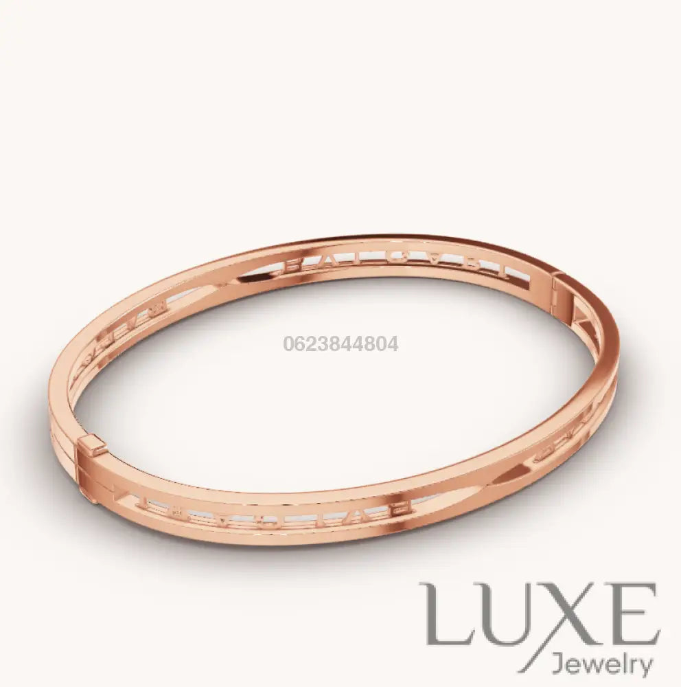 OWATCH™️ZERO 1 SPIRAL LOGO PINK GOLD BRACELET Pink Gold Bracelets