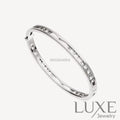 OWATCH™️ZERO 1 SPIRAL LOGO SILVER BRACELET Silver Bracelets
