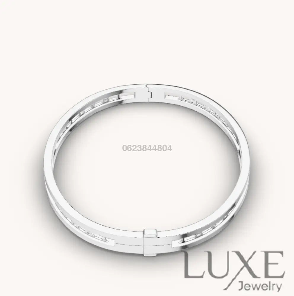 OWATCH™️ZERO 1 SPIRAL LOGO SILVER BRACELET Silver Bracelets