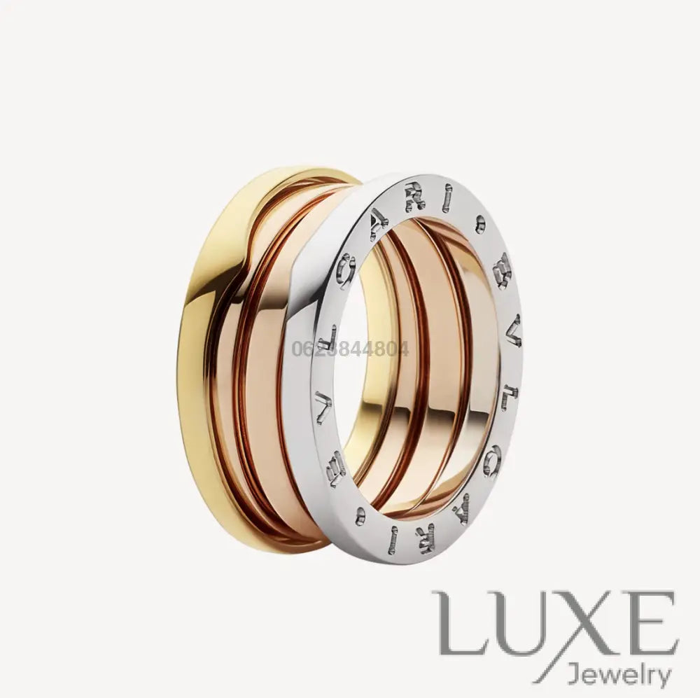 [Owatch ™]ZERO 1 THREE-BAND ROSE WHITE AND YELLOW RING Rings
