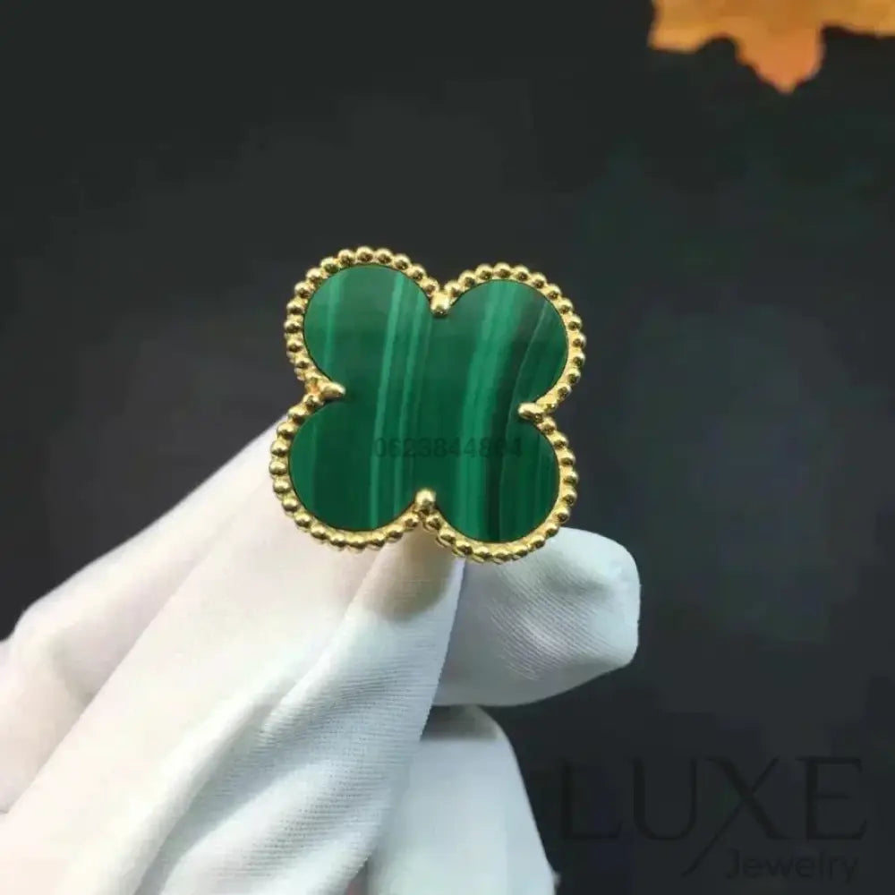 watch™️CLOVER MALACHITE RING Rings