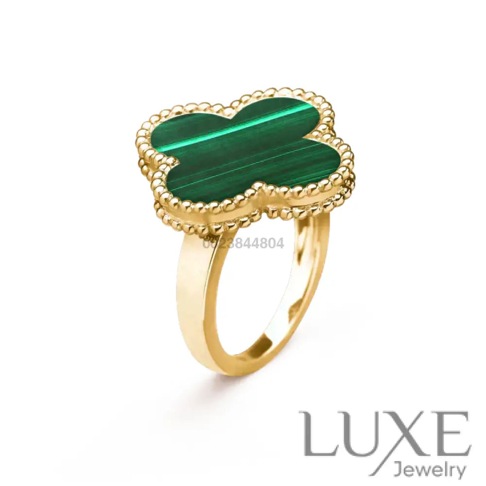 watch™️CLOVER MALACHITE RING Rings