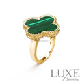 watch™️CLOVER MALACHITE RING Rings