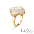 [watch™️]CLOVER WHITE MOP RING Rings