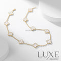 [watch™️™]CLOVERS THE 10-MOTIFS WHITE MOTHER OF PEARL NECKLACE Necklaces