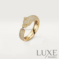 [watch™️]PANTHERE PINK GOLD DIAMOND RING Rings